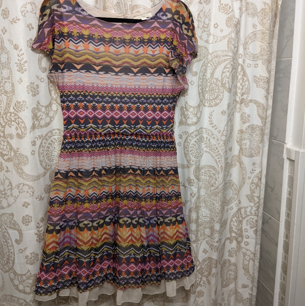 Weston Wear Patterned Dress, Size L